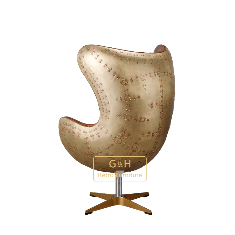 Retro Brassy Egg Chair