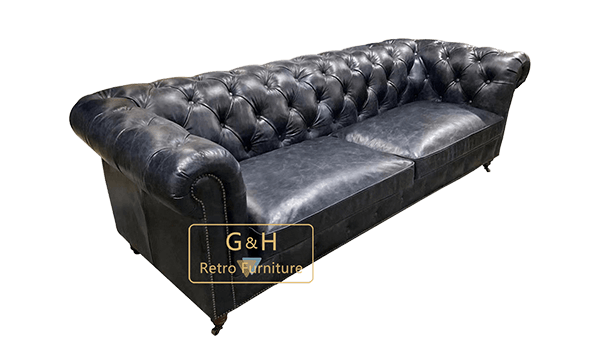 Vintage Leather Chesterfield Sofa