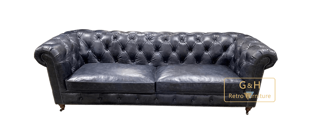 Vintage Leather Chesterfield Sofa