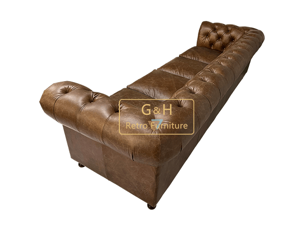 Vintage Leather Chesterfield Sofa